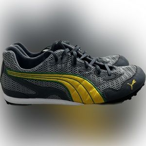 Brand new never worn Puma sneakers - size 13 - Grey/Yellow/Green